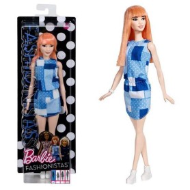 BAMBOLA BARBIE FASHIONISTAS 30 CM PATCHWORK DENIM MATTEL DYY90